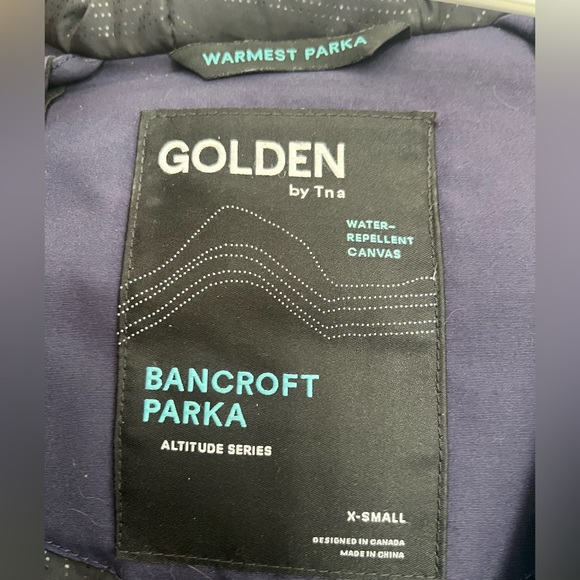 GOLDEN by TNA Bancroft Parka in colour Resin (Navy/Purple Colour) - Aritzia - Picture 7 of 9